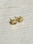 EFOT-0011 18K GOLD EAGLE HEAD PIERCED EARRING (PAIR)