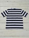 OUESSANT S/S　(WIDE BORDER) (ホワイト×ブラック)