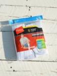 【Hanes】　Men's Cushion Crew Socks 6-Pack