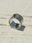 EFRG-0032　18K EAGLE FACE STAMP RING
