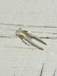 EFNL-0045　EAGLE HEAD KAZEKIRI FEATHER PENDANT No. 45 (S) (18K GOLD ACCENT)