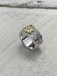 RG-0055　KARAKUSA ROSE RING No. 55 (10mm/18K GOLD ACCENT)