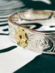 BR-0130 KARAKUSA ROSE BRACELET No.130　“RUBY”