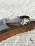 【Ray Adakai】　Double Stamp Bracelet　(Narrow)