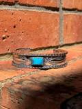 BR-0196 BENTED EDGE BRACELET (TURQUOISE)