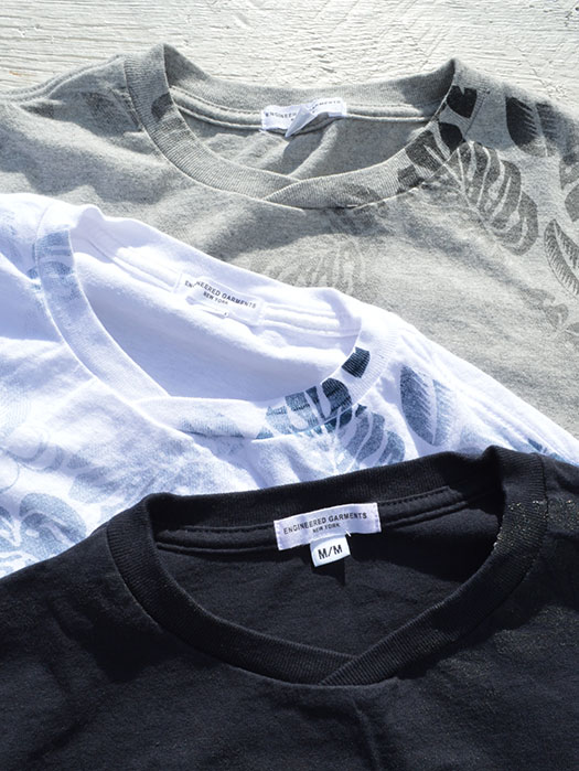 Printed Cross Crew Neck T-Shirt (Leaf)
