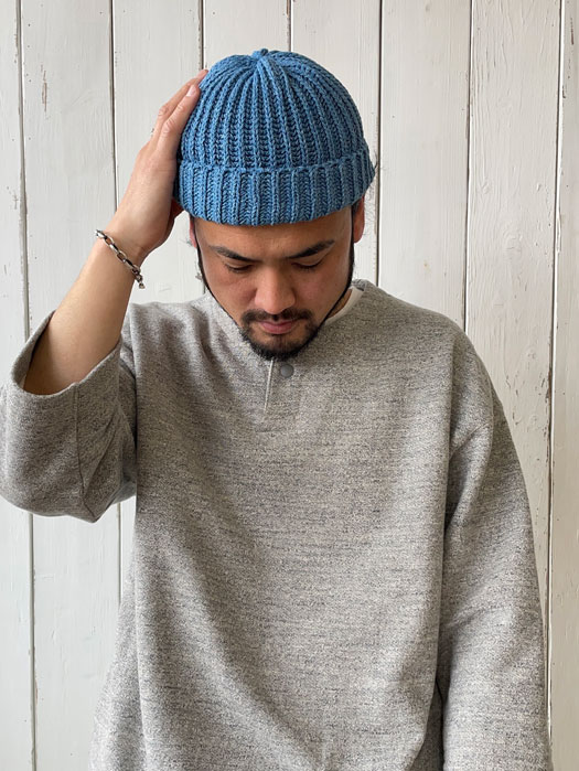 INDIGO COTTON BOBBY CAP ( Discontinued )