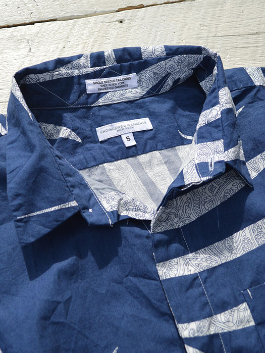 Short Collar Shirt (Big Leaf Print)