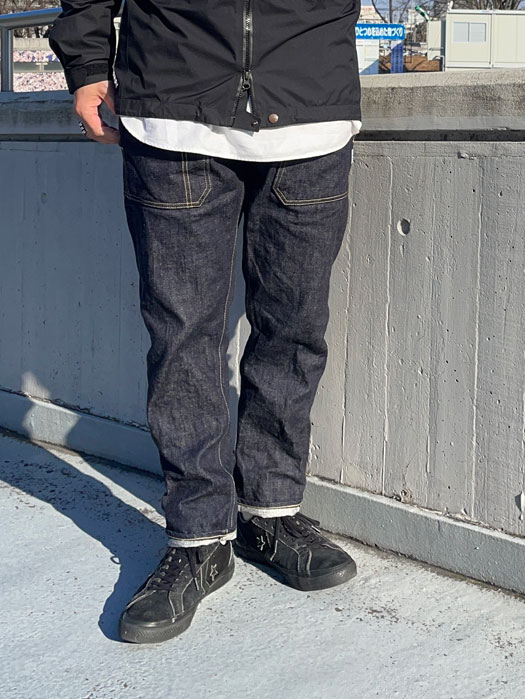 Fall Leaf R Sprayer Pants　(14oz Denim)