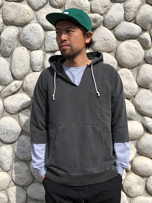 CUT OFF P/O  HOOD SWEAT　