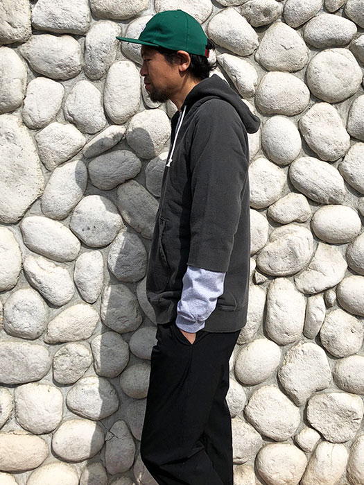 CUT OFF P/O  HOOD SWEAT