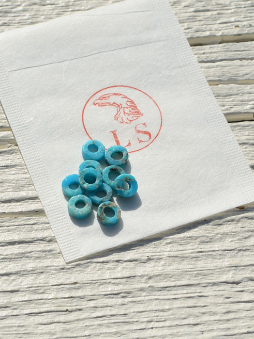 L-0010　TURQUOISE BEAD (S) (SET OF 2)　