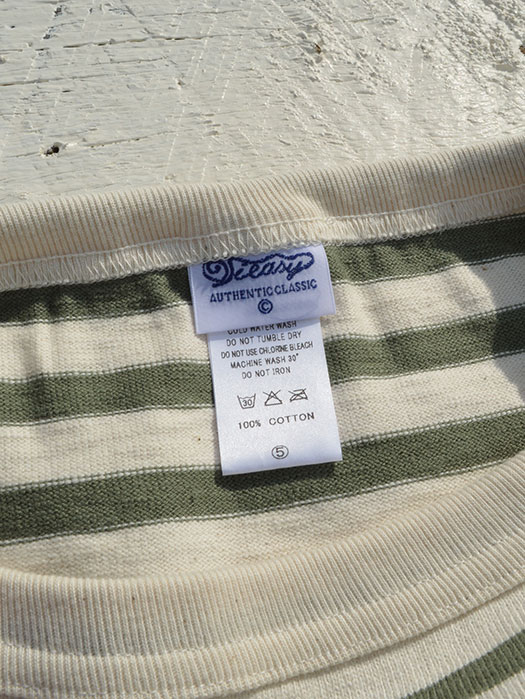 【30% OFF】　【Tieasy Authentic Classic】　Border Basque Shirt Elbow Patch
