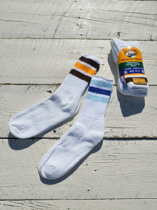 【RAILROAD SOCKS】 Health Trak Therapeutic "Exclusive Stripe" Socks (2Pair)