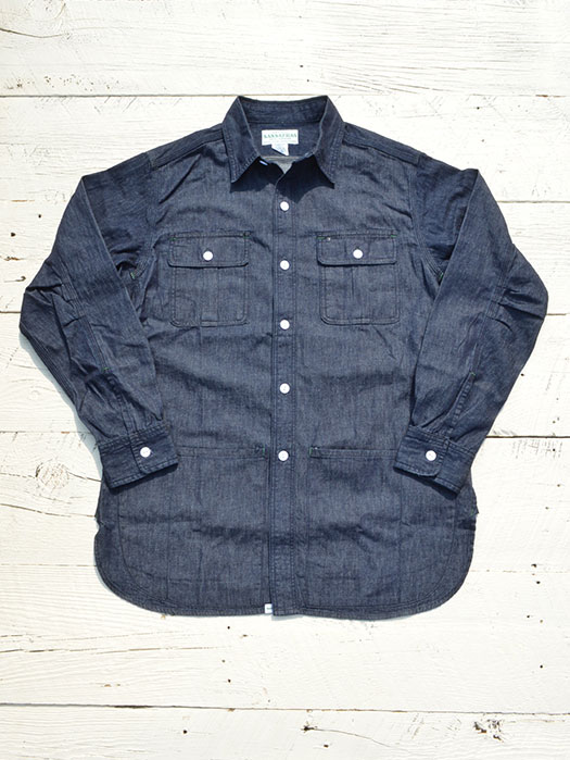 Botanical Scout Apron Shirt (6.5oz Organic Denim)