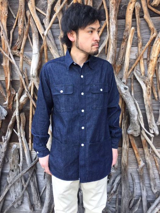 Botanical Scout Apron Shirt (6.5oz Organic Denim)
