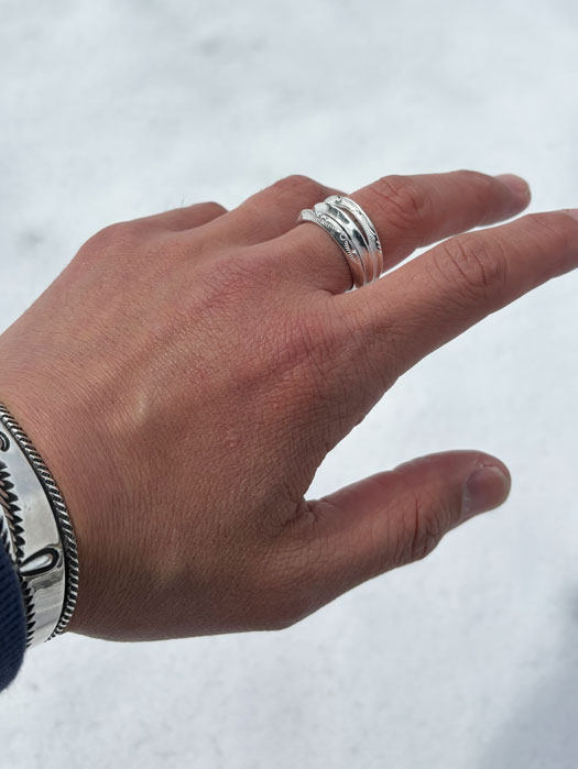 RG-0106 EXTRA THIN TRIANGLE TRINITY RING