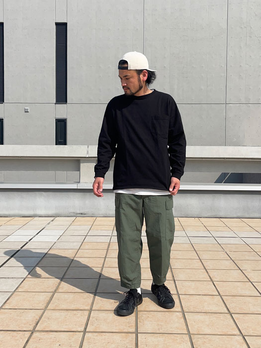 L/S CREW POCKET Tee