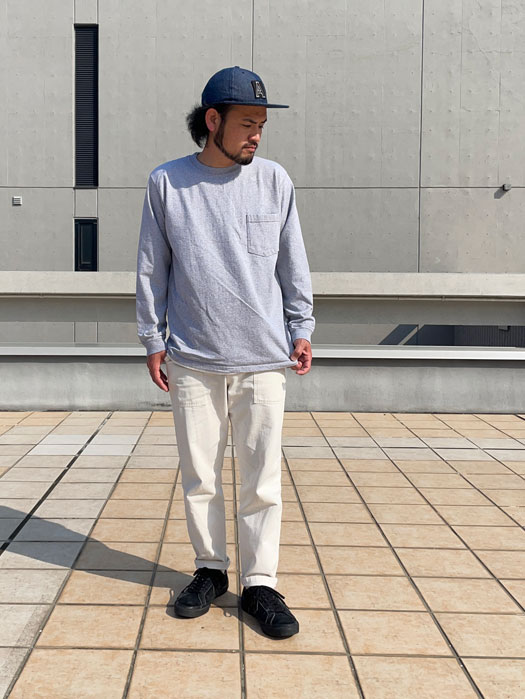 L/S CREW POCKET Tee