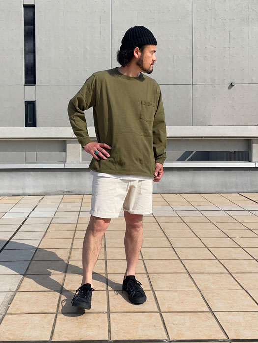L/S CREW POCKET Tee