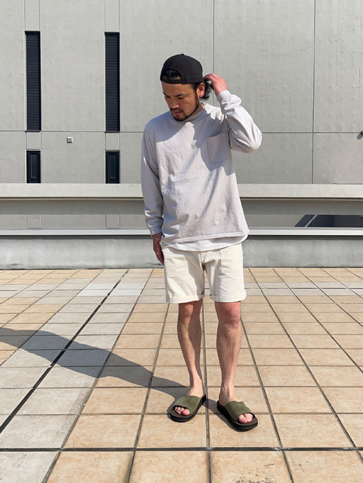 L/S CREW POCKET Tee