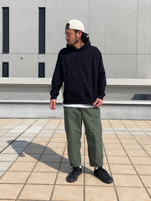 L/S PULLOVER HOOD TEE