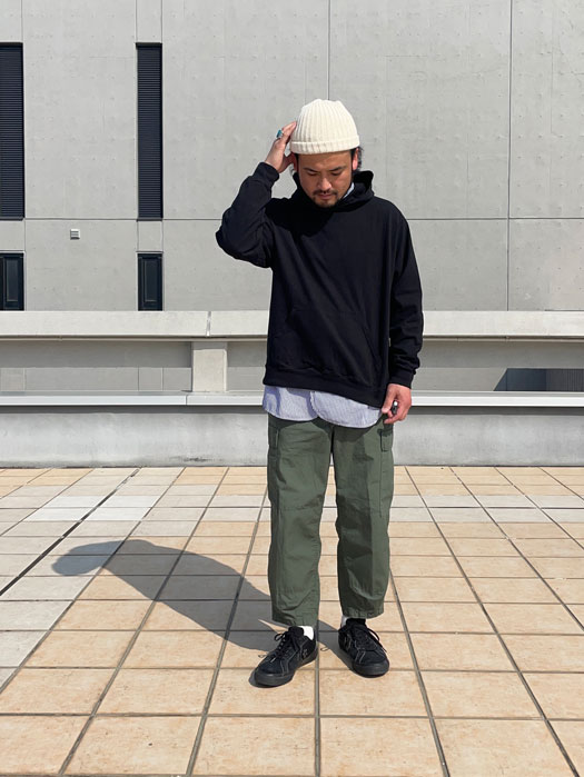 L/S PULLOVER HOOD TEE