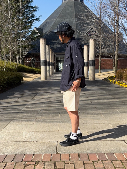 E-Z ARMY-NAVY Shorts 2  (HBT Stripe)