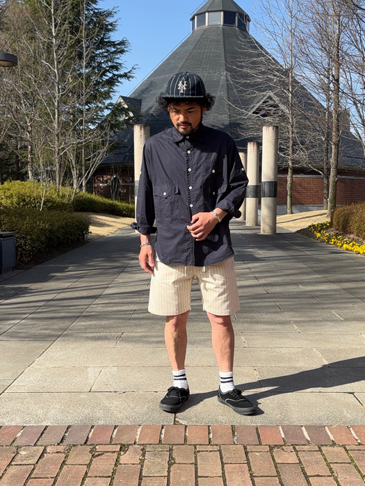 E-Z ARMY-NAVY Shorts 2  (HBT Stripe)