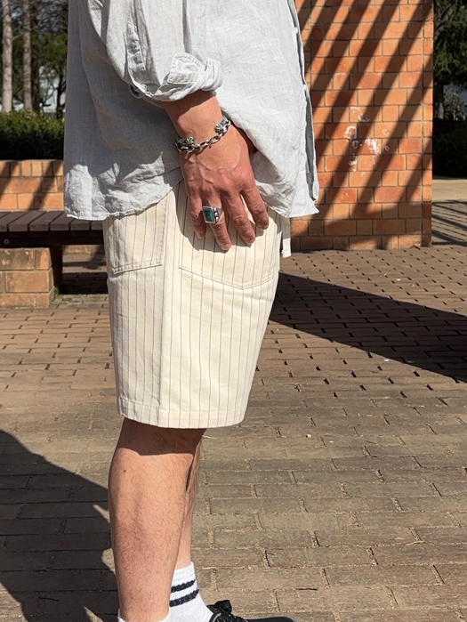 E-Z ARMY-NAVY Shorts 2  (HBT Stripe)