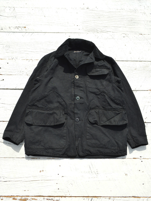【Behind The River】 B.B.V Hunting Jacket (Black Dye) “S-M”　