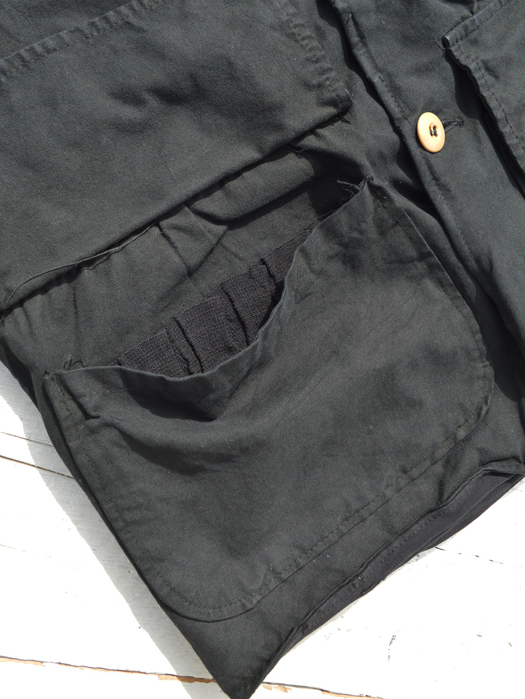 【Behind The River】 B.B.V Hunting Jacket (Black Dye) “S-M”