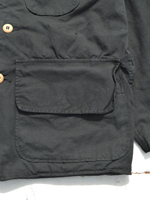 【Behind The River】 B.B.V Hunting Jacket (Black Dye) “S-M”