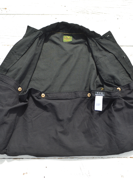 【Behind The River】 B.B.V Hunting Jacket (Black Dye) “S-M”