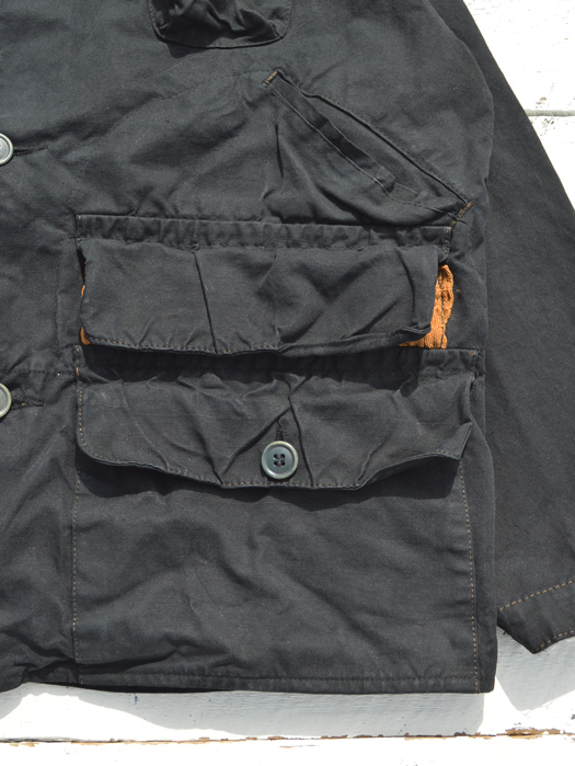 【Behind The River】 B.B.V Hunting Jacket (Black Dye) “S-M”