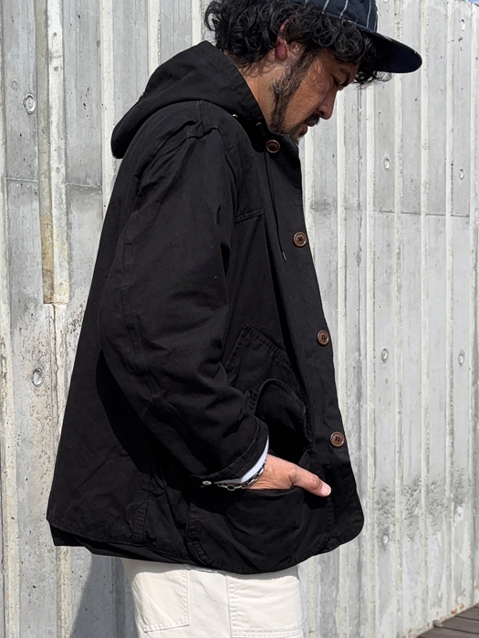 【Behind The River】 B.B.V Hunting Jacket (Black Dye) “L-XL”