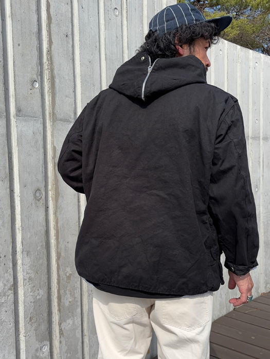 【Behind The River】 B.B.V Hunting Jacket (Black Dye) “L-XL”