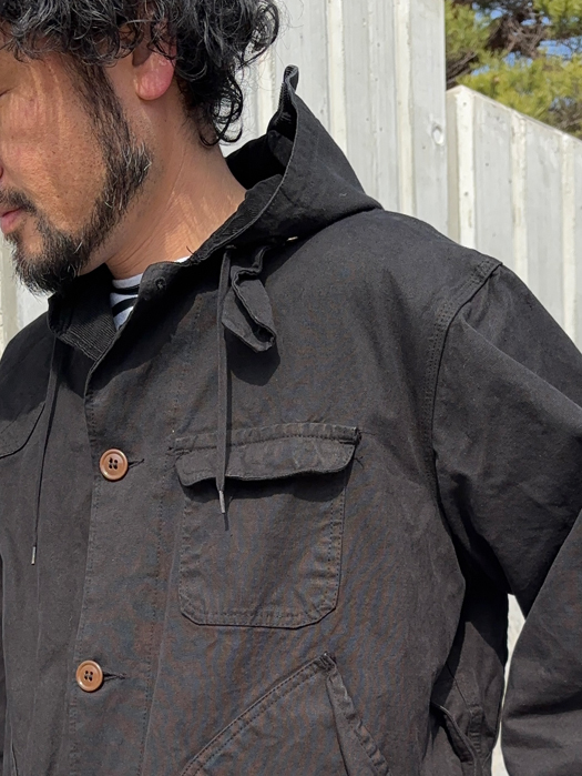 【Behind The River】 B.B.V Hunting Jacket (Black Dye) “L-XL”