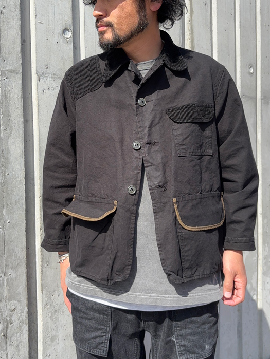 【Behind The River】 B.B.V Hunting Jacket (Black Dye) “L-XL”
