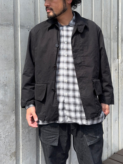 【Behind The River】 B.B.V Hunting Jacket (Black Dye) “L-XL”　