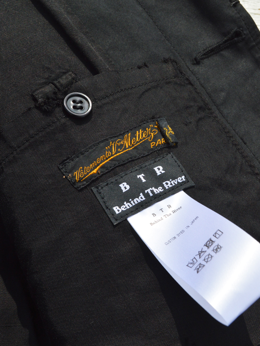 【Behind The River】 B.B.V Hunting Jacket (Black Dye) “L-XL”