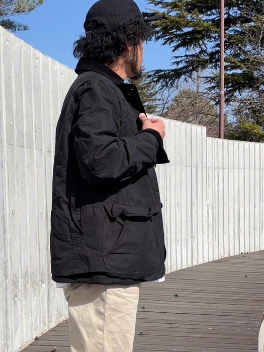 【Behind The River】 B.B.V Hunting Jacket (Black Dye) “L-XL”