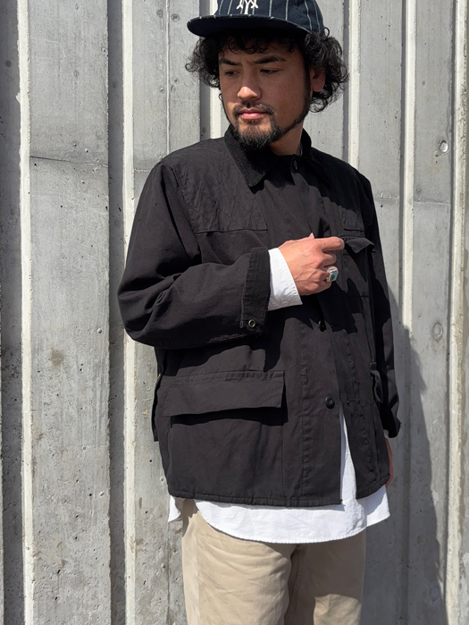 【Behind The River】 B.B.V Hunting Jacket (Black Dye) “L-XL”　