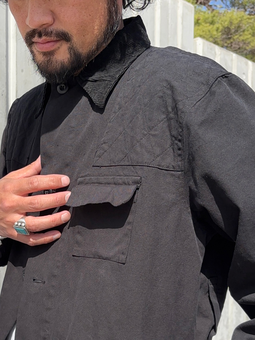 【Behind The River】 B.B.V Hunting Jacket (Black Dye) “L-XL”