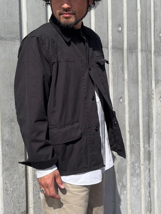 【Behind The River】 B.B.V Hunting Jacket (Black Dye) “L-XL”