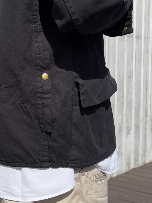 【Behind The River】 B.B.V Hunting Jacket (Black Dye) “L-XL”