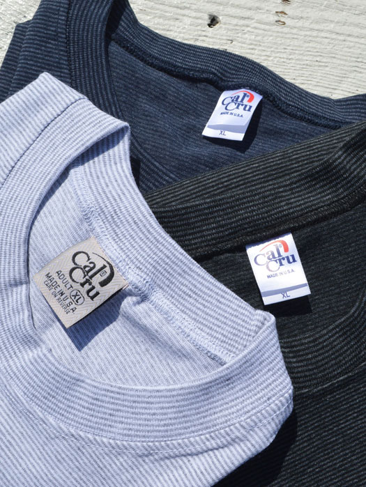 【Cal Cru】　Micro-Stripe S/S Tee