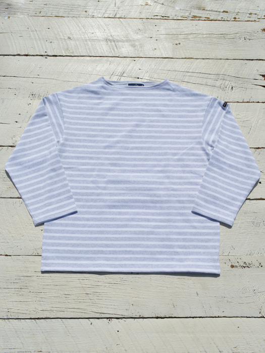 OUESSANT LOOSE　(杢ライトグレー×ホワイト)