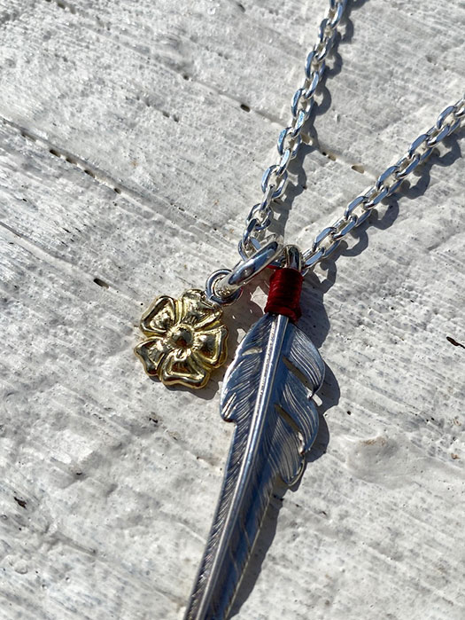 NL-0183　18K GOLD ROSE PENDANT (S)