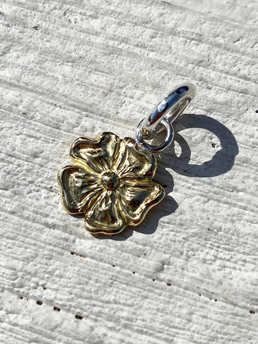 NL-0182　18K GOLD ROSE PENDANT (M)　